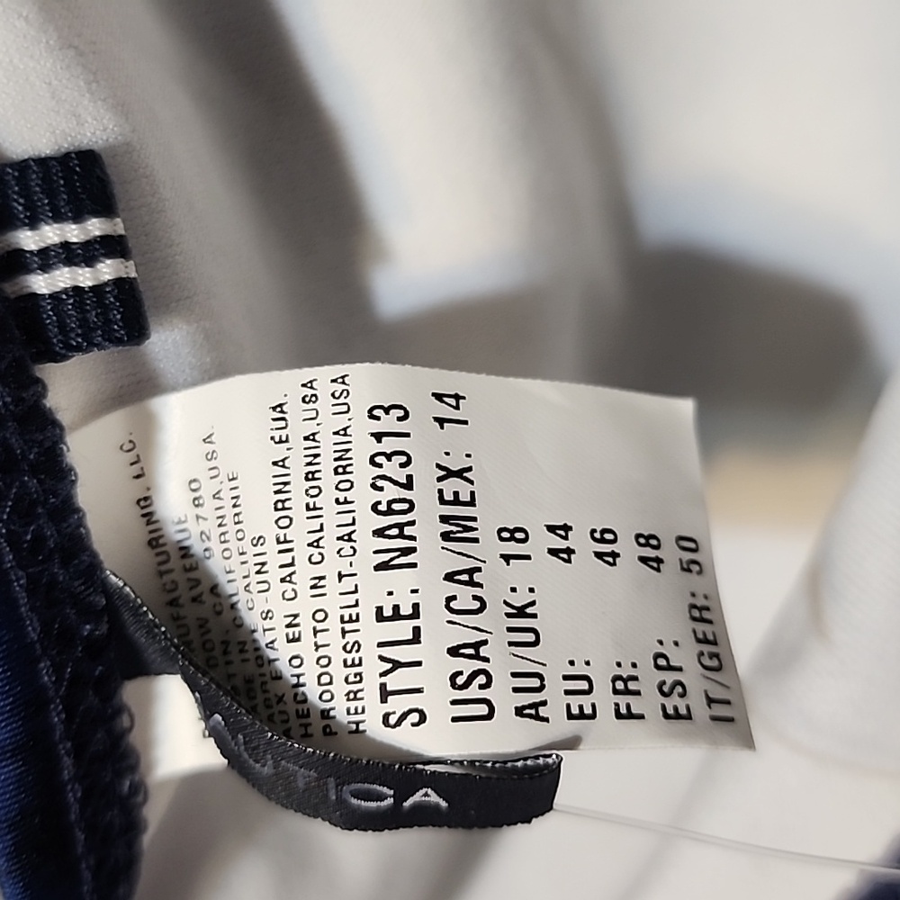 Nautica Navy and White Swimwear New With Tags Size 14 - Picture 7 of 7